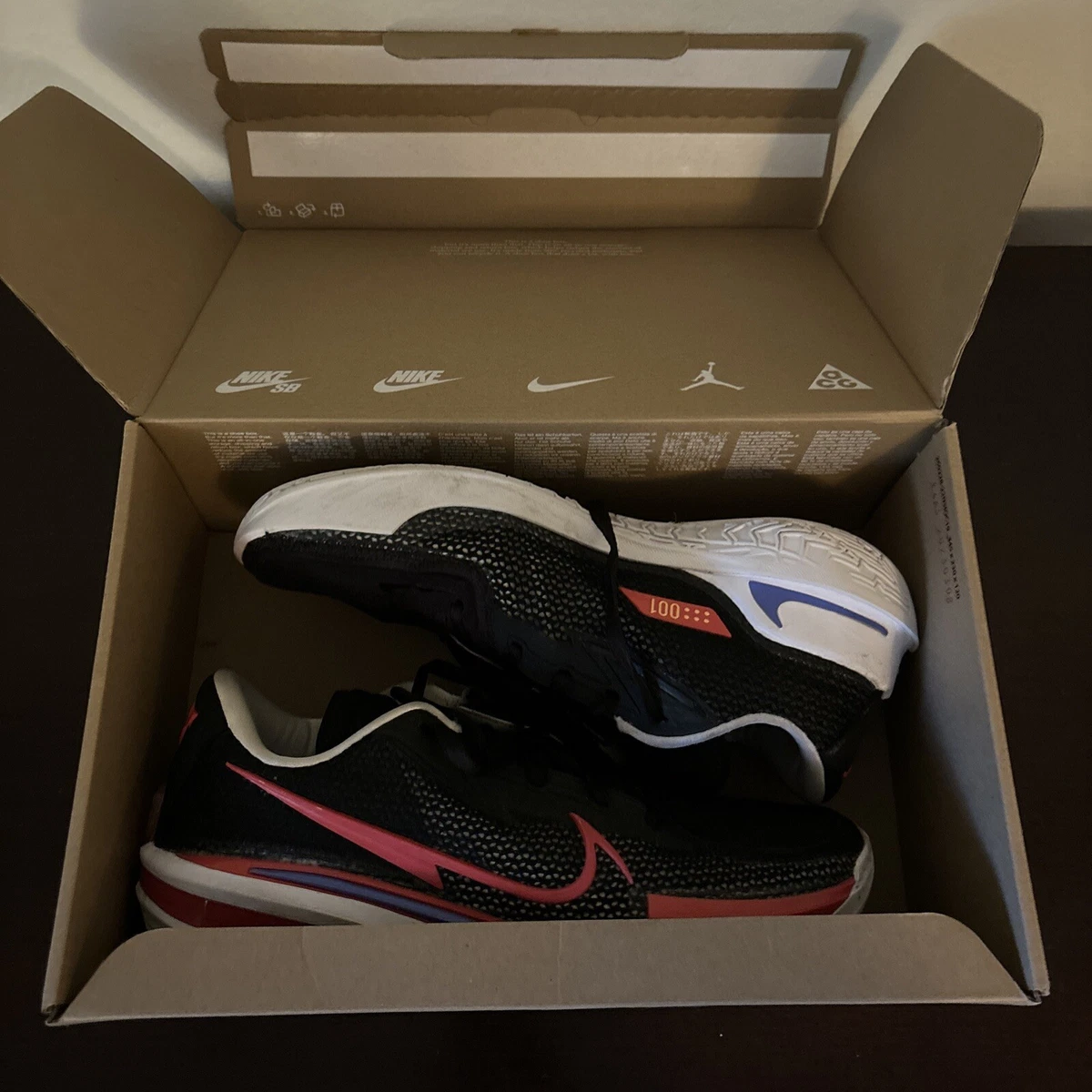 Nike Air Zoom GT Cut EP Black Fusion Red for Sale | Authenticity