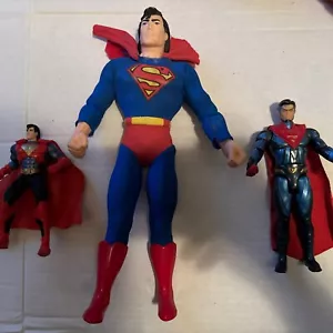 HISTORY OF SUPERMAN 90s & KENNER 1996 & Injustice 2 Platinum Superman Metal Figs - Picture 1 of 14