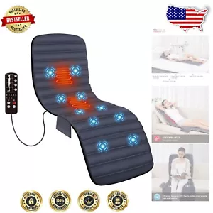 Full Body Heated Massage Mat with Vibration - 10 Motors for Ultimate Relaxation - Picture 1 of 10