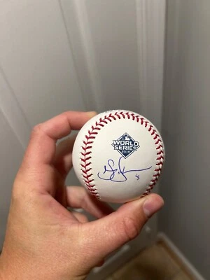 Sean Doolittle Washington Nationals P Serie Mundial ROMLB Béisbol Firmado Automáticamente Foto 1 de 2