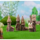 DIY Stroh gedecktes Cottage Miniaturen Haus Ornament  Heim dekorationen