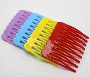 30 Mixed Color Plastic Smooth Hair Clips Side Combs Pin Magic Grip Hair Pin 46mm - Picture 1 of 6