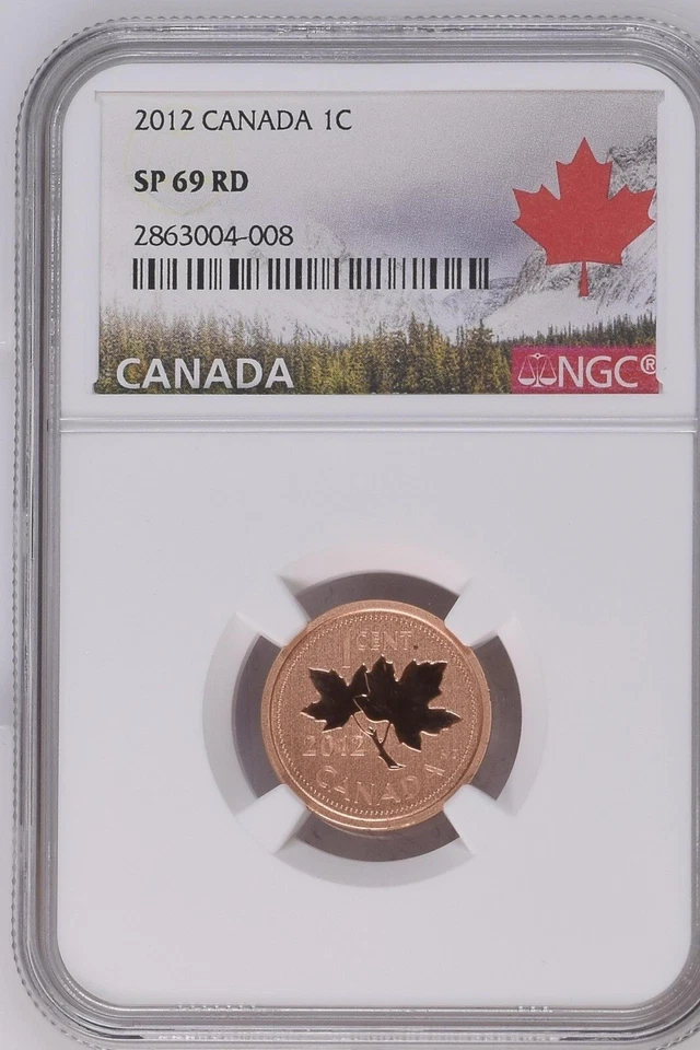 2012 Canada 1C Penny Specimen NGC SP69 RD - Image 1 of 2