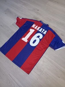 Hidetoshi Nakata 16 Bologna 2003/2004 ORIGINAL Macron Vintage Rare Soccer Jersey - Picture 1 of 9