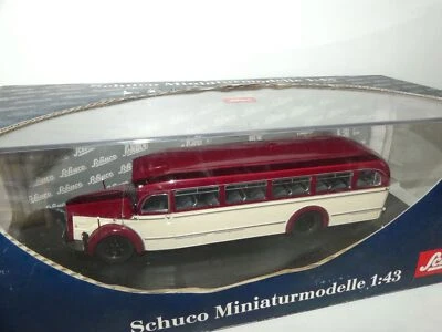MERCEDES O 6600 BUS Bordeaux et Beige SCHUCO 1:43 - Photo 1/3