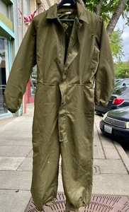 US Army Military Mechanic Coveralls Workwear Cold Weather OD SZ S Small - Picture 1 of 9
