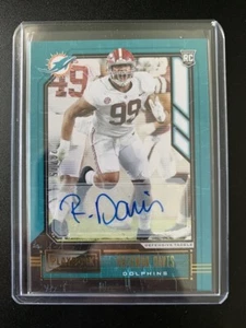 2020 Panini Playbook Rookies Signatures Gold #187 Raekwon Davis Dolphins - Picture 1 of 2