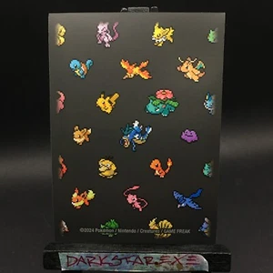 x1 Kanto Pixel Pokemon Sleeve Black Pokemon Center Japan New Unplayed - Picture 1 of 1
