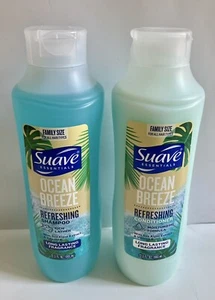 Suave Essentials Ocean Breeze Refreshing Shampoo & Conditioner 22.5 fl oz Each - Picture 1 of 8