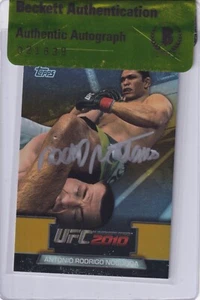 Antonio Rodrigo Nogueira Signed 2010 Topps UFC Greats of the Game Card GTG10 BAS - Picture 1 of 12