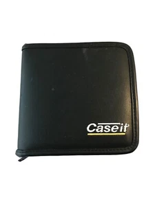 CD Case with Lot of 7 CD's Vinyl Case Black Holds 24 CDs Various Artist's - Picture 1 of 11