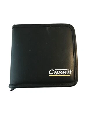 Чехол для компакт-дисков с лотом из 7 виниловых чехлов для компакт-дисков черный вмещает 24 компакт-диска различных исполнителей - Изображение 1 из 4