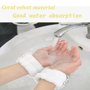 Waterproof Wristbands for Washing Face, Spa Wrists Bands for Women and Girls - Picture 1 of 17