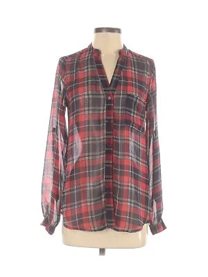 Xhilaration Women Blue Long Sleeve Blouse XS - Image 1 of 2