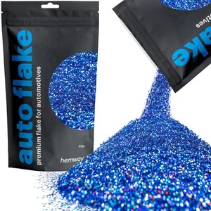 Hemway Blue Holographic Metal Flake 0.015" 100g Auto Car Glitter Paint Spray - Picture 1 of 7