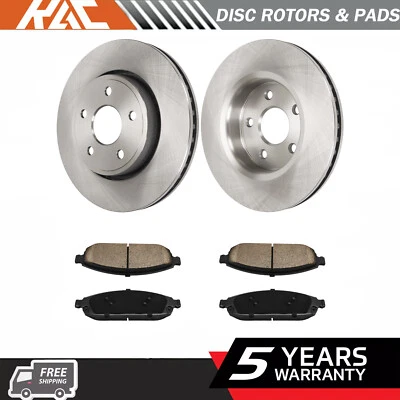 Front Disc Rotors & Brake Pads for 05-10 Jeep Grand Cherokee 2006-2010 Commander - Изображение 1 из 4