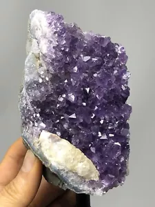 Top Amethyst Quartz Cluster w/ Stand Healing Metaphysics 1LBS 6.4oz! N46 - Picture 1 of 12