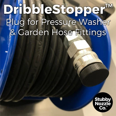 DribbleStopper™ Plug for Pressure Washer & Garden Hose Quick Disconnect Fittings - Image 1 of 4