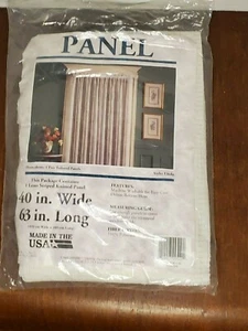 Un (1) panel de ventana tejido a rayas Leno 40x81 pulgadas estilo: Linda nuevo en paquete - Imagen 1 de 3