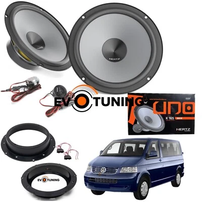 Kit 4 Casse Altoparlanti Hertz Anteriori K 165 per VW Transporter T5 Evotuning - Immagine 1 di 4