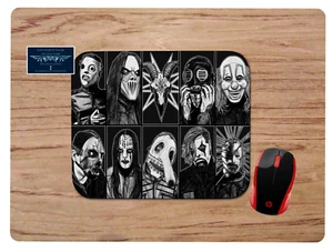 SLIPKNOT COLLAGE CUSTOM MOUSE PAD DESK MAT HOME SCHOOL OFFICE GIFT BLACK & WHITE - Picture 1 of 1