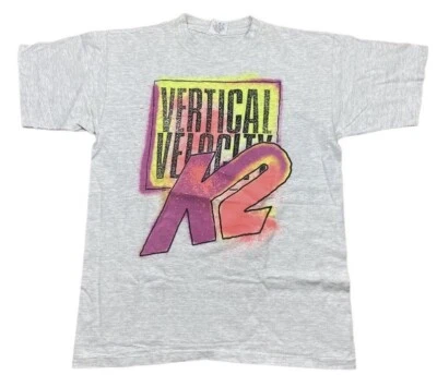 Camiseta K2 Patines Para Hombre L Gris Patinaje en Línea Esquí Vertical De Colección Años 90 Rara Foto 1 de 4