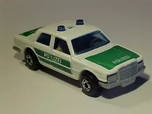 3" 1979 Mercedes-Benz 450SEL German Police Matchbox #56 1/64 Diecast MINT Loose - Picture 1 of 5