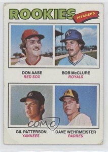 1977 Topps Pitchers Don Aase Gil Patterson Dave Wehrmeister #472 Rookie RC