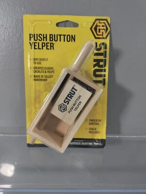 NEW SEALED HUNTERS SPECIALTIES STRUT PUSH BUTTON YELPER TURKEY CALL HUNTING TOOL - Image 1 of 2