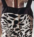 Ladies Women's Swimsuit High Back Built In Bra Cups Animal Print Size 14