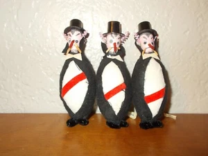 VTG Dracula Vampire 1950-60's Made in Japan 4" Halloween Ornaments Lot of 3 - Picture 1 of 3