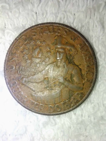 error coins us quarter Missing Clad Layer Cover