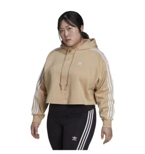 New rare Authentic Woman Adidas beige Hoodie Sports Top Sz 3x (28-30) rare size - Picture 1 of 5