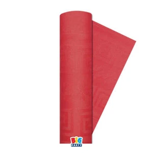 Big Party Tischdecke Damastpapier 1,20 x 5 m Rot - Bild 1 von 1