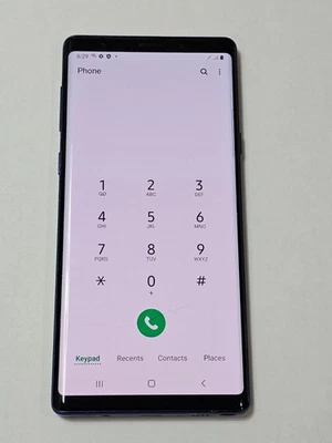 Samsung Galaxy Note9 N960U Pantalla AMOLED Azul Original OEM Original CRACK/QUEMADO Foto 1 de 4