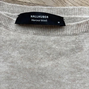 HALLHUBER KASCHMIR MERINO WOLLE Strick Pulli Pullover Beige Creme M 38 NEUW🍀 - Bild 1 von 8