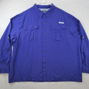 Habit Fishing Shirt Men's 4XL Purple Long Sleeve Vented Lightweight Solar 40+ - Picture 1 of 9