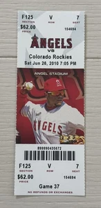 Hideki Matsui HR 150 - Last Grand Slam Full Ticket 26.06.2010 Angels Yankees - Bild 1 von 2