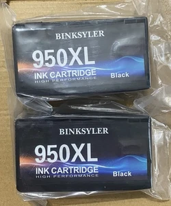 Cartucho de tinta Binksyler 950XL de alto rendimiento para HP Officejet (negro) 2 un. - Imagen 1 de 1