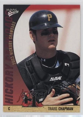 2003 MultiAd Sports Hickory Crawdads Update Travis Chapman #11 - Image 1 of 2
