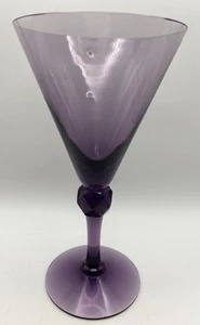 Vintage Fostoria Exeter Amethyst mundgeblasen 7,5" Wasserkelch, 9-10 Oz, Blasen - Bild 1 von 6