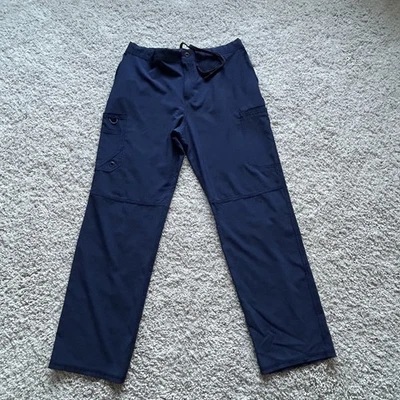 Cherokee Infinity Scrub Pants Mens L Navy Blue Fly Front Active Stretch - Image 1 of 4