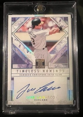 Panini Impeccable Timeless Moments José Canseco 2025 automático 11/25 en tarjeta automática Foto 1 de 2