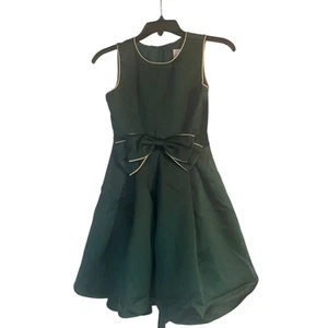 NWT Rare Editions Little Girl's Green Party Dress Special Occasion Bow Size 8 - Picture 1 of 7