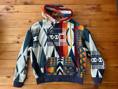 Kith x Pendleton Terry Williams 连帽衫,尺寸 L,象牙白/多色 — 第 1/4 张图片