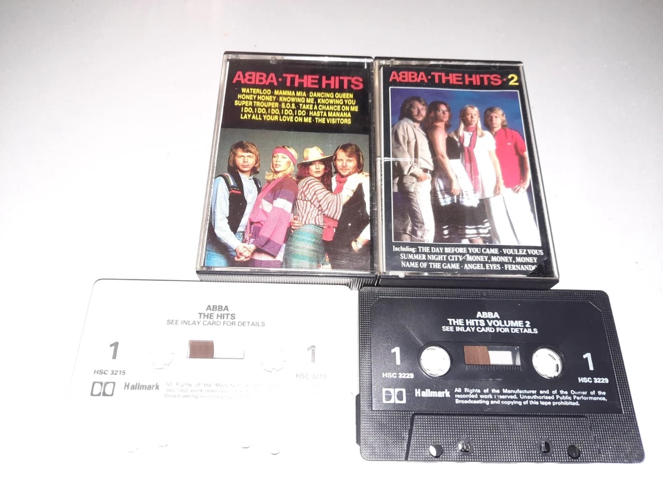 ABBA - ABBA THE HITS VOLUME 1 AND VOLUME 2 - 2  X CASSETTE TAPE ALBUM 1987 - Image 1 of 1