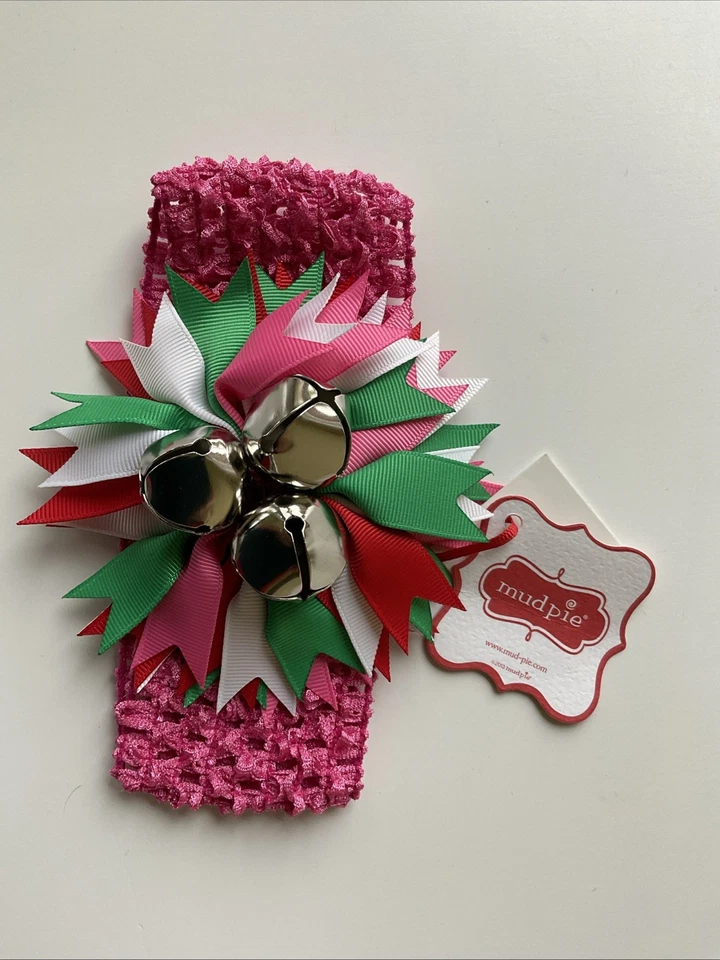 Новый грязи пирог Jingle Bell мягкий обруч для волос розовый новый с Ярлыками Рождество - Изображение 1 из 4