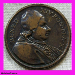 MED1677 - Medal Pope Benedict XIV 1750 Introite. Portas. Eivs. - Picture 1 of 2