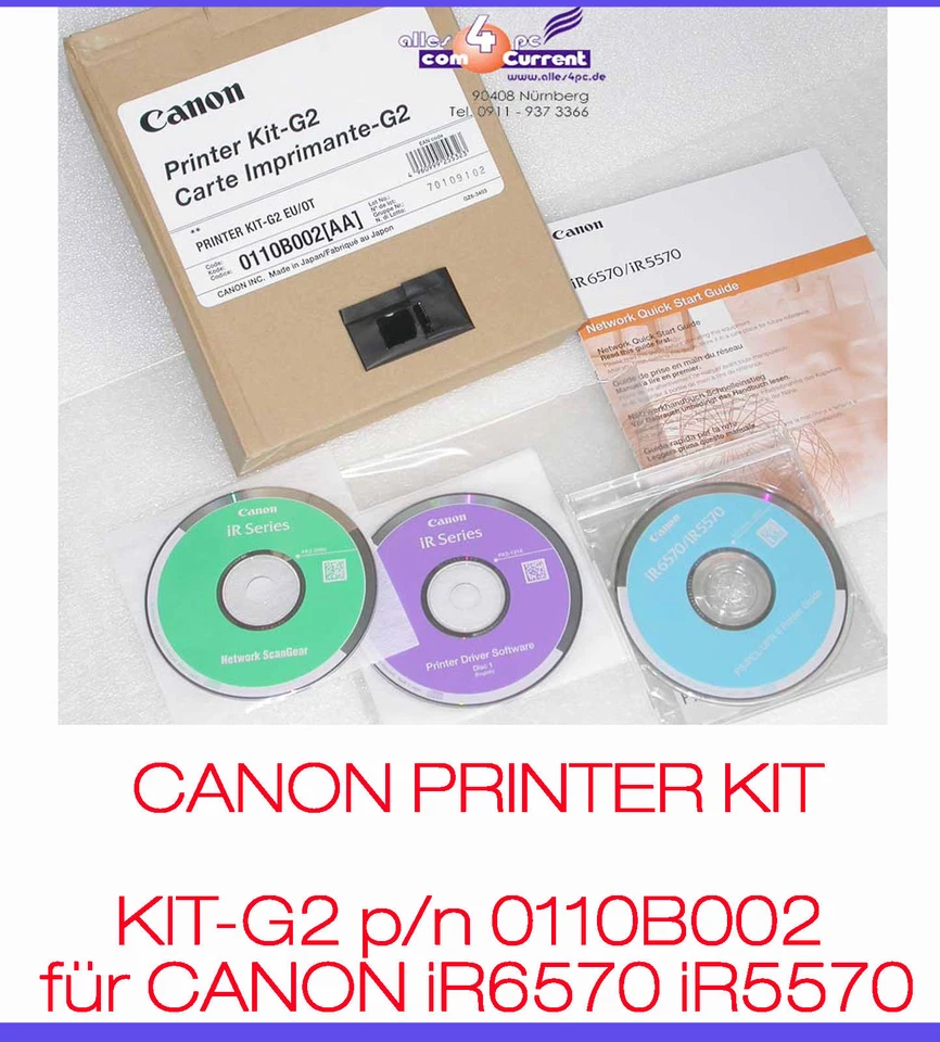 Canon Printer KIT-G2 0110B002 Canon iR6570 iR5570 Printer Card Network #K0745 - Image 1 of 1