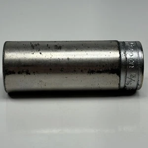 Snap On Tools SFS261 3/8 Dr 6Pt SAE 13/16 Flank Dr Deep Chrome Socket USA VTG - Picture 1 of 16